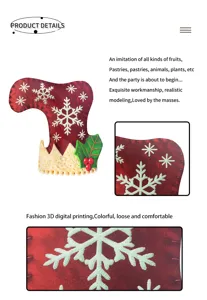 Kerstfeest hoed sneeuwvlok 3D digitaal printen vakantie feest rekwisiet hoofddeksel