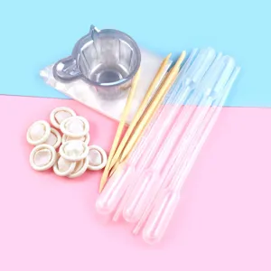 Bicchieri miscelazione resina epossidica dita bastoncini pipette plastica kit fai da te