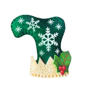 Kerst Elf Feest Hoofdtooi Sneeuwvlok Hulst Bes 3D Print Kinderen Kostuum Requisite