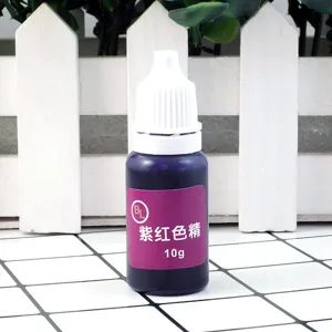 High concentration oily UV resin colorant 10g purple red pigment for DIY epoxy crystal craft.