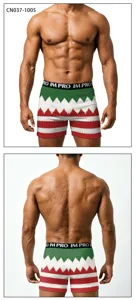 Weihnachten Herren Boxer Shorts digital gedruckt festliche Unterwaesche lustig