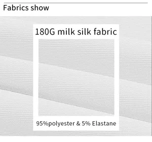 Vue détaillée du tissu en soie de lait 180g, texture douce et respirante pour l'ensemble.