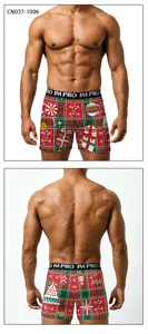 Weihnachten Herren Boxer Shorts festlich digital bedruckte Unterwäsche bequeme Slips!