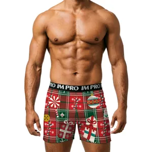 Weihnachten Herren Boxer Shorts festlich kariert Unterwäsche bequeme Geschenke Slip