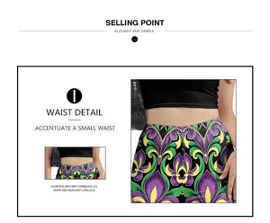Pantalon évasé taille haute femme avec imprimé floral 3D élégant coupe slim décontractée