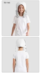 Chapeau perruque spirale dessin animé pour Halloween fête cosplay déguisement scène spectacle