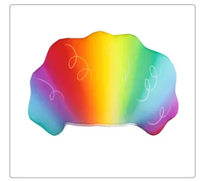Rainbow sponge afro wig hat funny costume headwear for party stage performance cosplay show