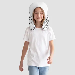 Perruque bouclée fantaisie pour fête d'Halloween cosplay, accessoire de costume amusant de scène