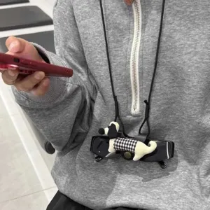 Süsses Welpen Sonnenbrillen Lanyard Plüsch Hund Brillenhalter Halsgurt tragbares Zubehör