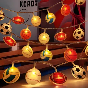 LED acrylic sports ball string lights decorative ambient lighting for room tent party