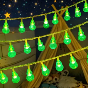 LED Gourd String Lights Waterproof Solar Battery USB Fairy Lights For Garden Camping Party Decor