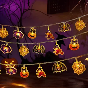 Halloween LED Lichterkette Acryl hängende Dekoration gruselige Party Atmosphäre Zimmer