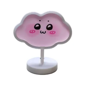 LED Wolken Neon Schreibtischlampe süßes rosa Nachtlicht für Mädchen Schlafzimmer Party