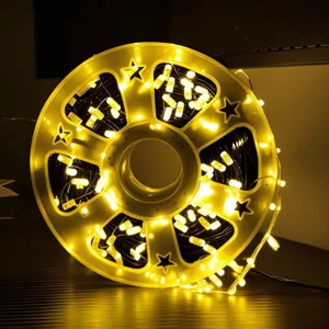 Warm white LED fairy string lights decorative lighting for indoor room bedroom camping setup