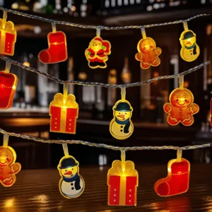 Christmas LED string lights acrylic hanging pendants decorative holiday room ambient lighting