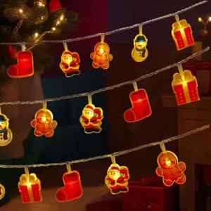 Christmas LED string lights acrylic festive hanging fairy lights for room party decoration decor