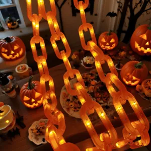 Guirlanda luminosa LED Halloween cadena de plastico colgante decoracion fiesta terror