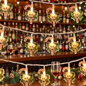 LED Weihnachten Zuckerstange Lichterkette Party Zimmer urlaub dekorative Beleuchtung
