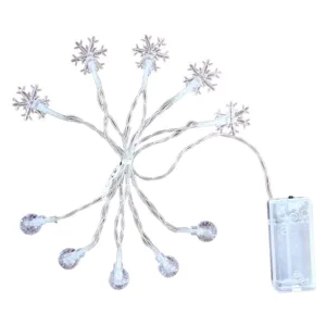 LED snowflake bubble ball string lights Christmas holiday party decor string lights