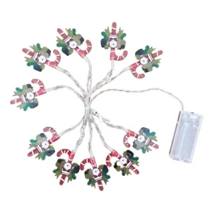 Weihnachten LED Zuckerstange Lichterkette batteriebetrieben Party Zimmer Deko