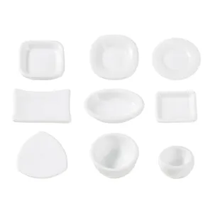 Set Creativo di Piatti e Ciotole in Ceramica Miniatura per Casa delle Bambole Accessori Fai da Te Decorazioni per Cucina della Casa delle Bambole