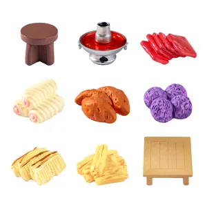 Mini Resina Hot Pot Comida Simulación Miniatura Figura Artesanía DIY Pegamento Crema Accesorios Carcasa Teléfono Escritorio Decoración