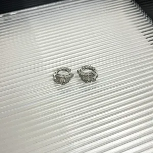 Silber Zirkonia Schlange Ohrklemme minimalistisch Ohrring Piercingfrei Schmuck Geschenk.