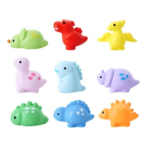 Schattige Hars Mini Dinosauriër Beeldjes Cartoon Triceratops Stegosaurus Micro Landschap Ornamenten Thuis Kantoor Tafel Decoratief Ambacht Cadeau