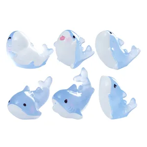 Leuchtende Mini Hai Figuren Im Dunkeln Leuchten Hai Harz Handwerk Für Mikro Landschaft Aquarium Fischbecken Schreibtisch Dekoration Zubehör