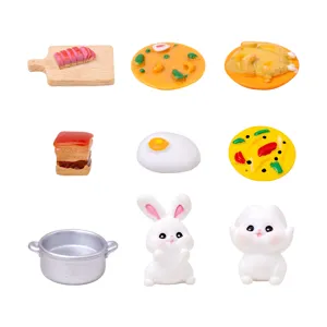 Miniatur Harz Küche Essen Requisiten Modell DIY Puppenhaus Zubehör Mikrolandschaft Schreibtisch Ornament