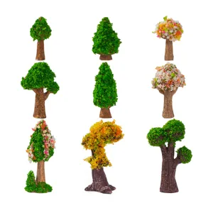 Micro Landscape Miniature Simulation Tree Resin Figurine DIY Moss Gardening Bonsai Craft Plant Ornament Decor