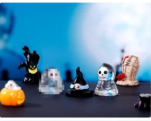 Halloween resina miniatura statuette micro paesaggio palla di cristallo accessori.