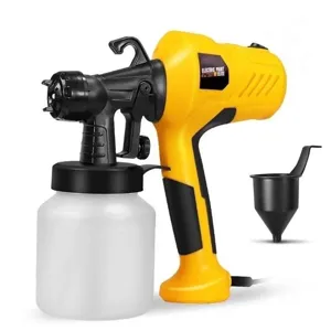 Electric paint sprayer detail view, multi-functional handheld tool for home painting and disinfection.