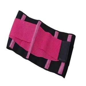 Women fitness waist trainer belt postpartum belly wrap workout support slimming corset black pink