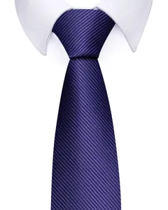 Herren violette feine Streifen Krawatte Business formelle Hochzeit Interview Krawatte Mode.