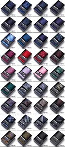 Detailed view of men's business tie set jacquard pattern cufflinks clip gift box variety options.