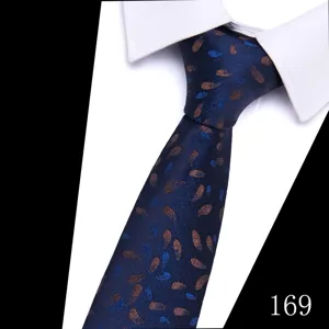 Navy blue men's tie with elegant jacquard dots. Perfect for business meetings and formal wear.