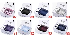 Herren Seide Krawatte Geschenkset Business formell Jacquard Krawatte Einstecktuch