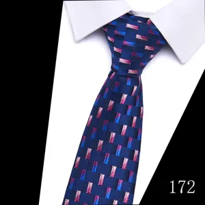 Blue jacquard men's tie arrow shape formal business wedding dress necktie accessory.