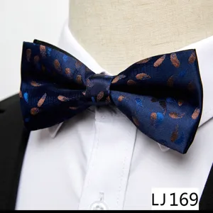 Noeud papillon en soie polyester jacquard pour homme mariage affaires soiree ceremonie.
