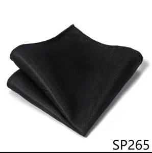 Panuelo de bolsillo negro para hombre accesorio elegante para traje formal clasico
