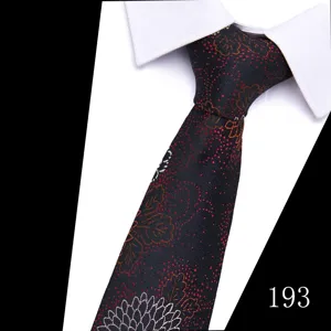 Men's jacquard polka dot tie formal business wedding suit necktie accessory detail view
