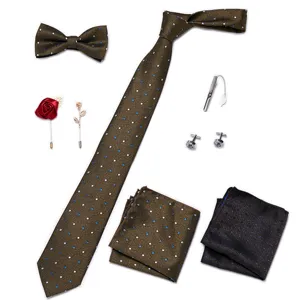 Heren stropdas vlinderdas pochet manchetknopen zakelijke pak accessoire set chic