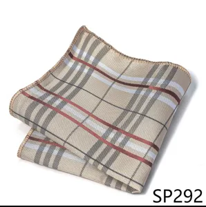 Elegante pañuelo de bolsillo a cuadros clásico para hombre pañuelo cuadrado accesorio