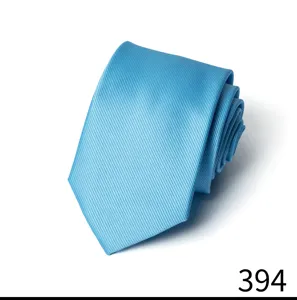 Hellblaue klassische Feintwill-Krawatte für Herren Business-Anzüge und Hochzeitsfeiern.