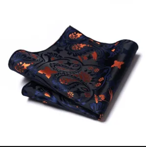 Heren elegante zijde poczak zakdoek pak zakelijke accessoire klassiek patroon stijl
