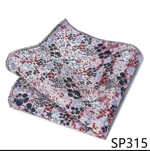 Elegante pañuelo de bolsillo hombre estampado floral jacquard accesorio boda traje