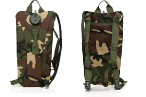 Taktischer Tarnfarben Trinkrucksack 3L für Outdoor, Radfahren, Wandern und Sportaktivitäten.