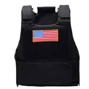 Black tactical vest details, durable airsoft gear for outdoor training and CS gaming.