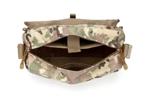 Durable camouflage tactical messenger bag, multifunctional outdoor camping shoulder laptop bag for men.